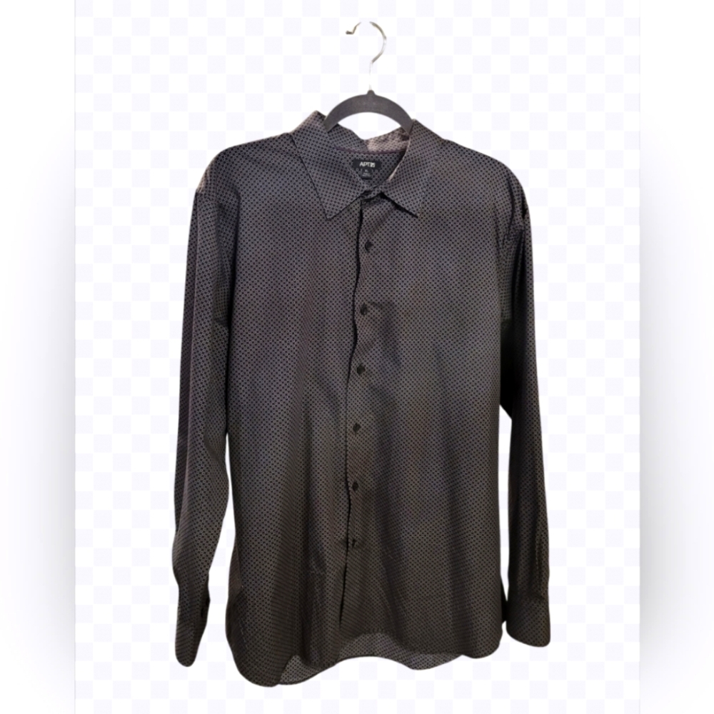Apt.9 Men's XL dress shirt ( blk/gray)